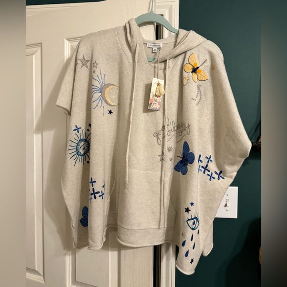 NWT Johnny Was Good Vibes Poncho - Picture 2 of 5